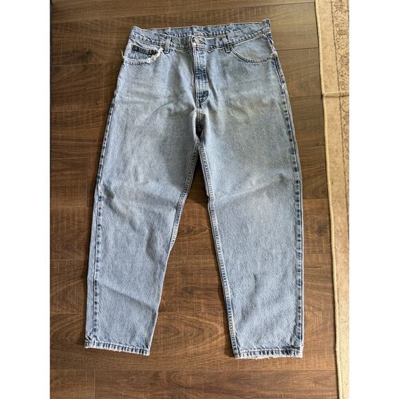Carhartt Other - Carhartt B17 DST Distressed Relaxed Fit Mens Blue Jeans 38x30 Light Wash VTG Y2K